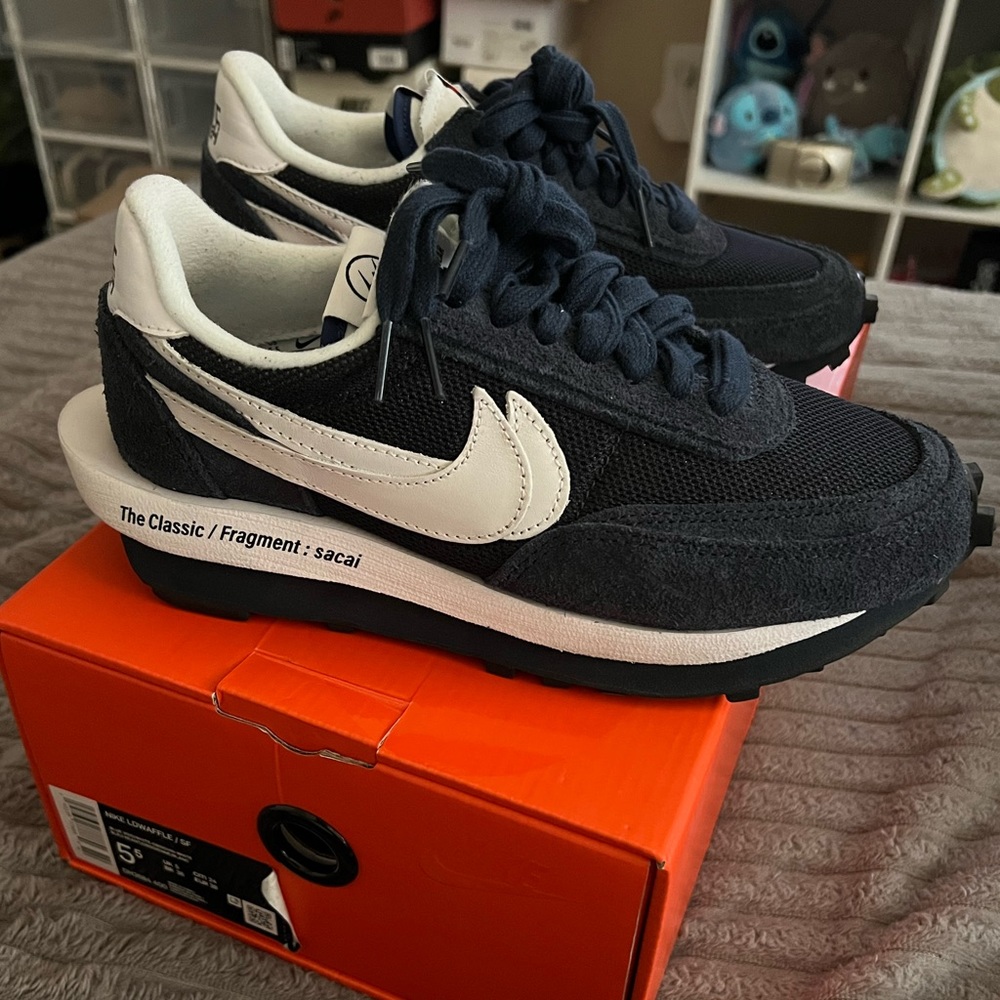 Nike LD Waffle SF sacai Fragment Blue Void